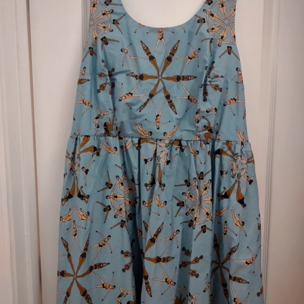 Modcloth x Dupenny 3x Swimmer Dress